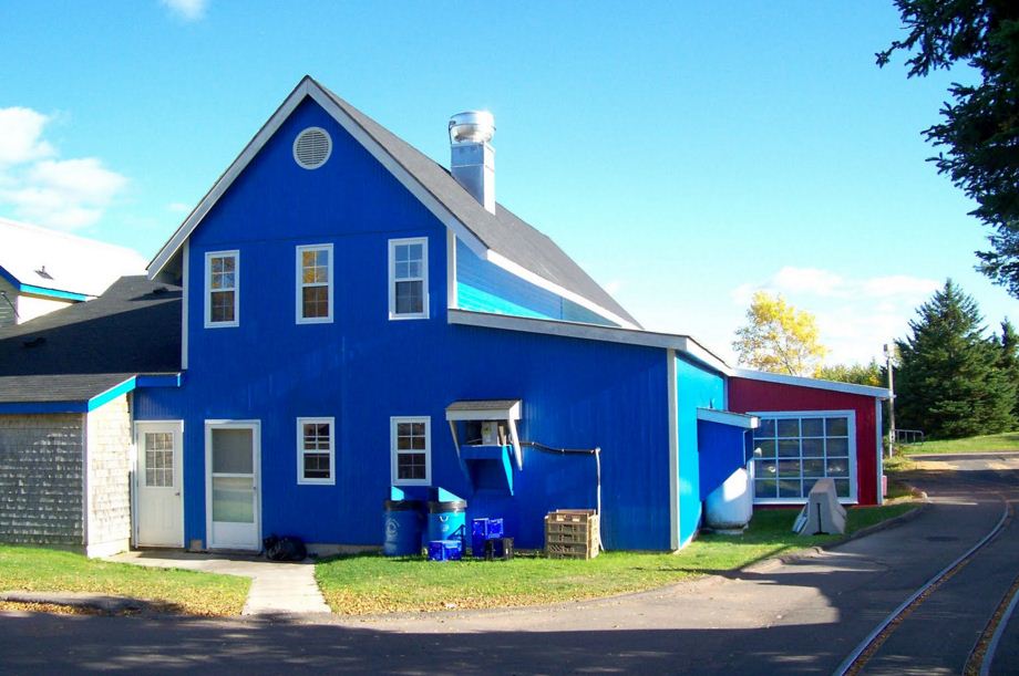 Casas pintadas de azul