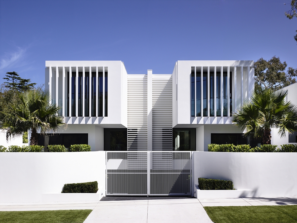 Fachadas de casas volumétricas